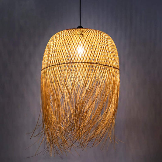 Handwoven Bamboo Pendant Lamp – 60cm of Timeless Elegance
