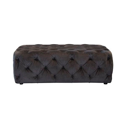 Luxury Tufted Velvet Ottoman Bench – Modern Upholstered Footrest Stool