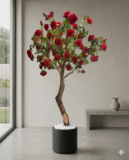 Modern Artificial Rose Topiary Tree