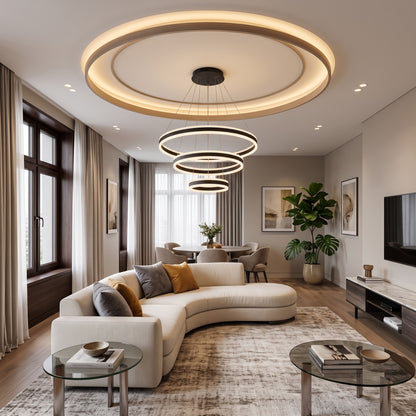 3-Ring Modern LED Pendant Chandelier