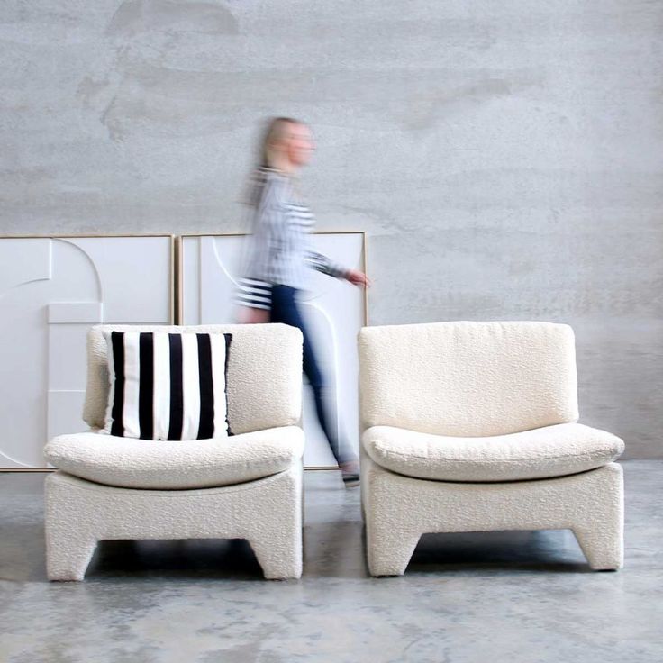 Modern Bouclé Accent Lounge Chair – Minimalist Armless Single Seater Sofa
