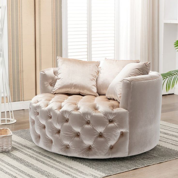 Luxury Oversized Velvet Cuddle Chair