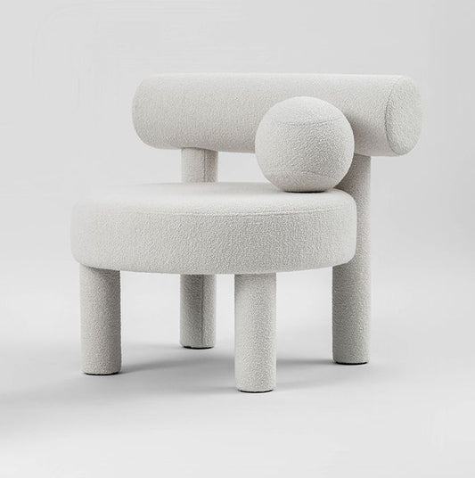 Minimalist Cylindrical Accent Chair
