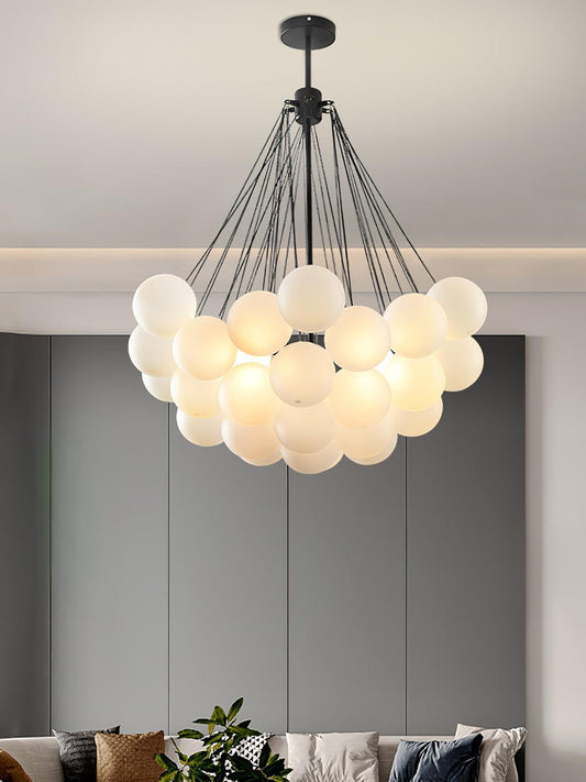 Nordic Bubble Modern Frozen Glass Ball Chandelier