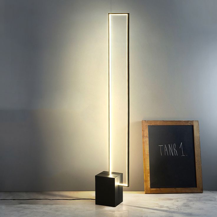 Modern Minimalist LED Floor Lamp – Slim Standing Light for Living Room, Bedroom & Office