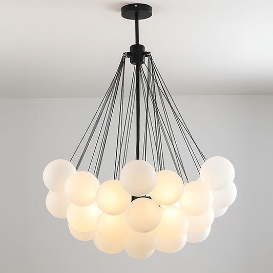 Nordic Bubble Modern Frozen Glass Ball Chandelier
