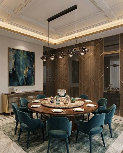 Modern Linear LED Chandelier 80W – 130cm Rectangular Island Pendant Light for Dining Room
