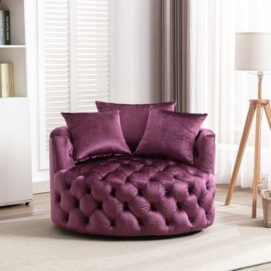 Luxury Oversized Velvet Cuddle Chair
