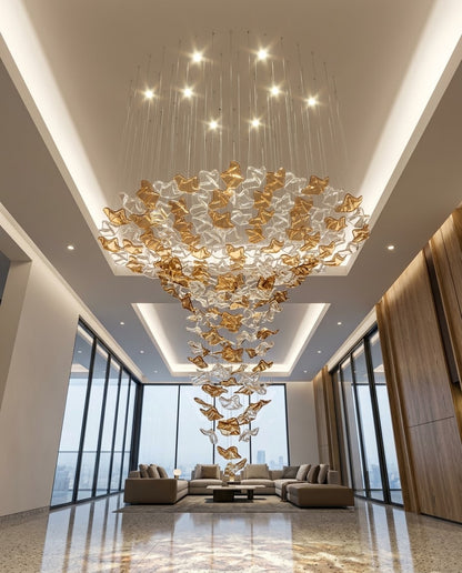 4M Custom Funnel Feature Chandelier for Luxury Villas & Atriums