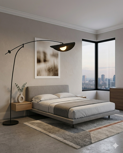 Minimalist Glass Globe Standing Lamp