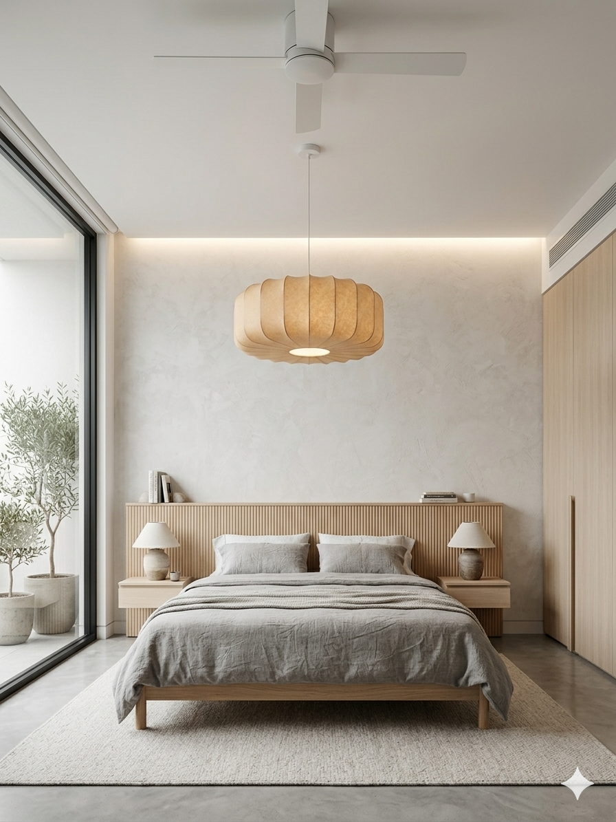 40cm Modern Pumpkin Paper Pendant Light – Minimalist Origami Ceiling Chandelier