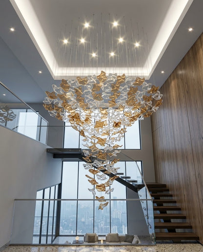 4M Custom Funnel Feature Chandelier for Luxury Villas & Atriums