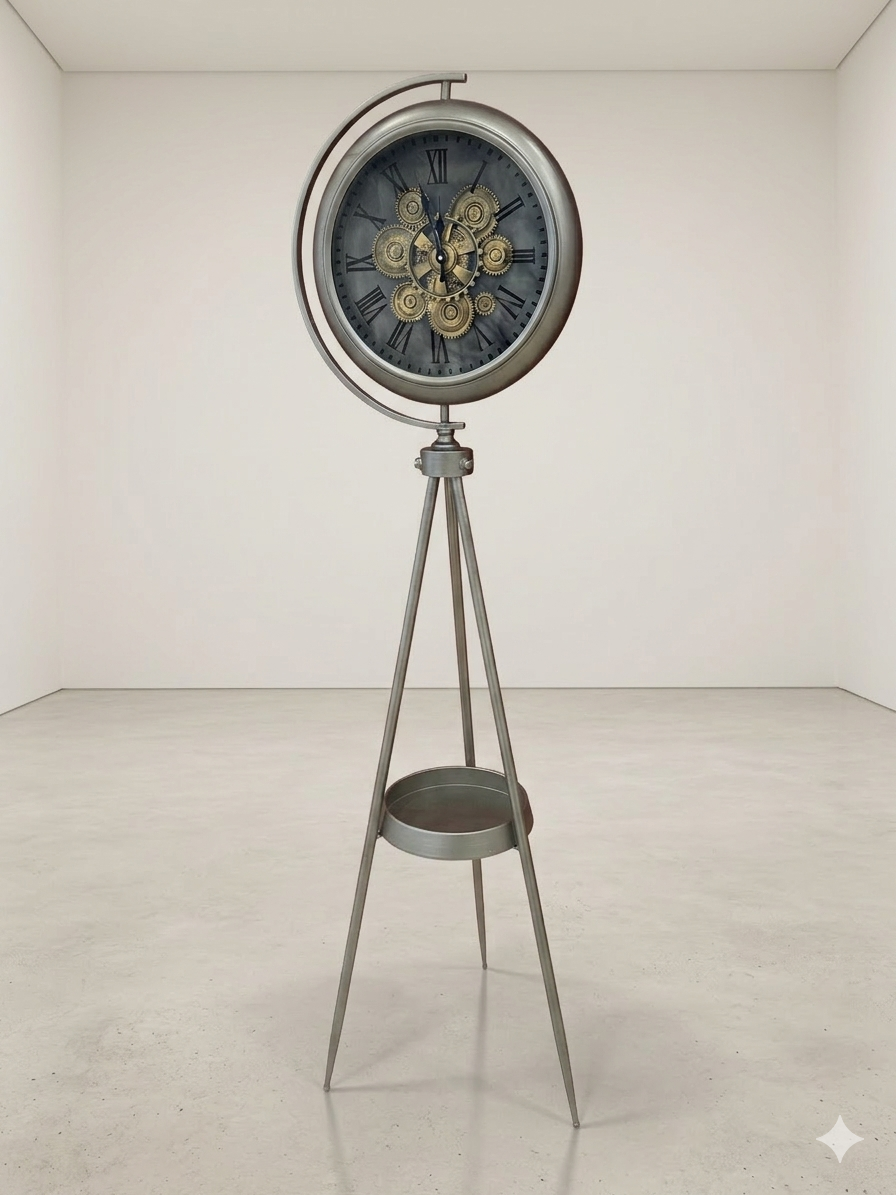 Navigator’s Heritage Gear Clock on Tripod Stand