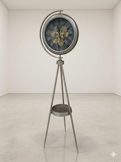 Navigator’s Heritage Gear Clock on Tripod Stand