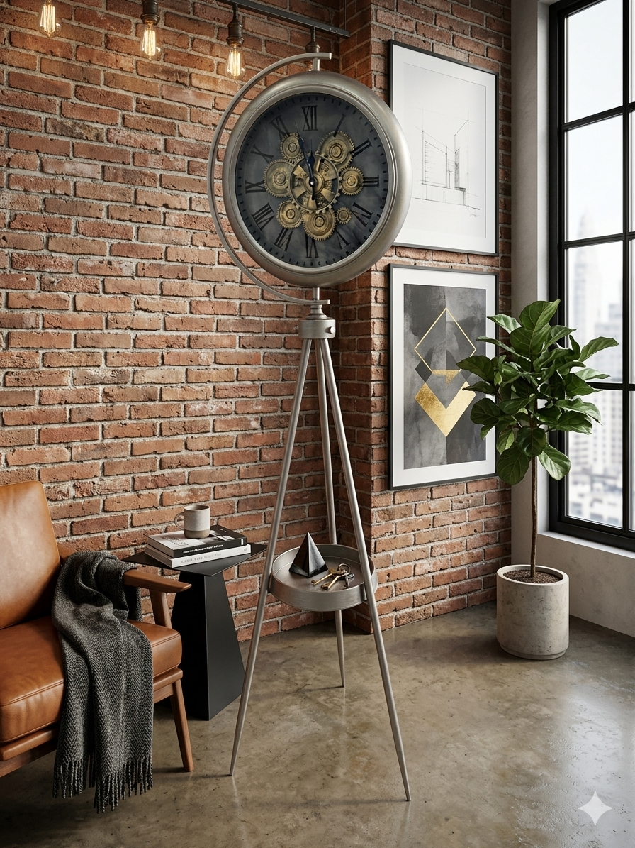 Navigator’s Heritage Gear Clock on Tripod Stand