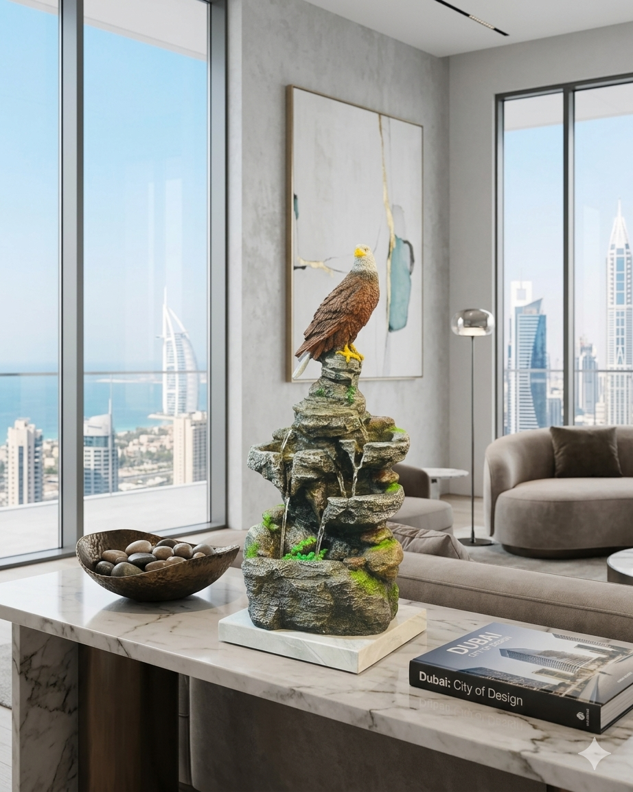 Majestic Alpine Eagle Indoor Water Fountain