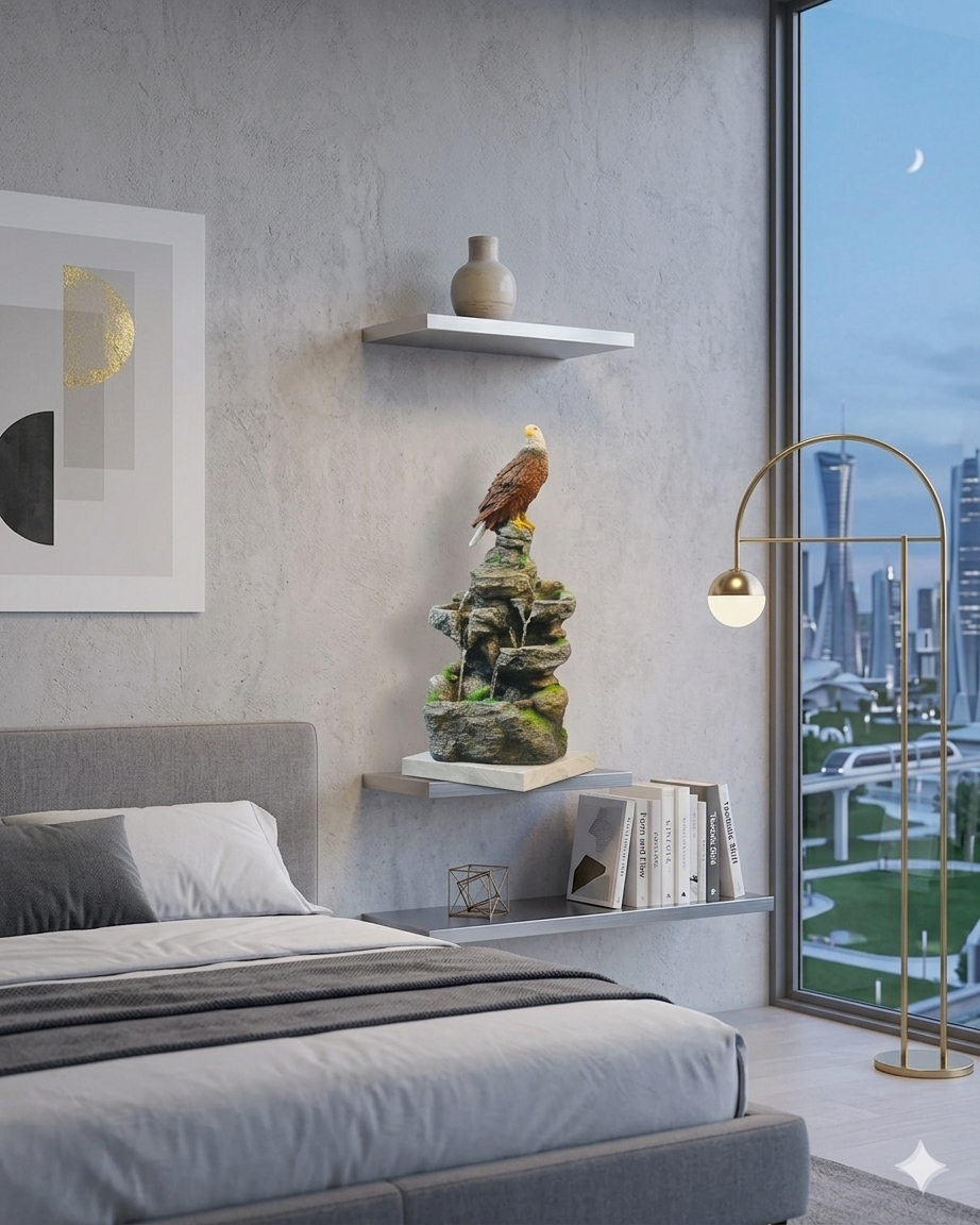 Majestic Alpine Eagle Indoor Water Fountain