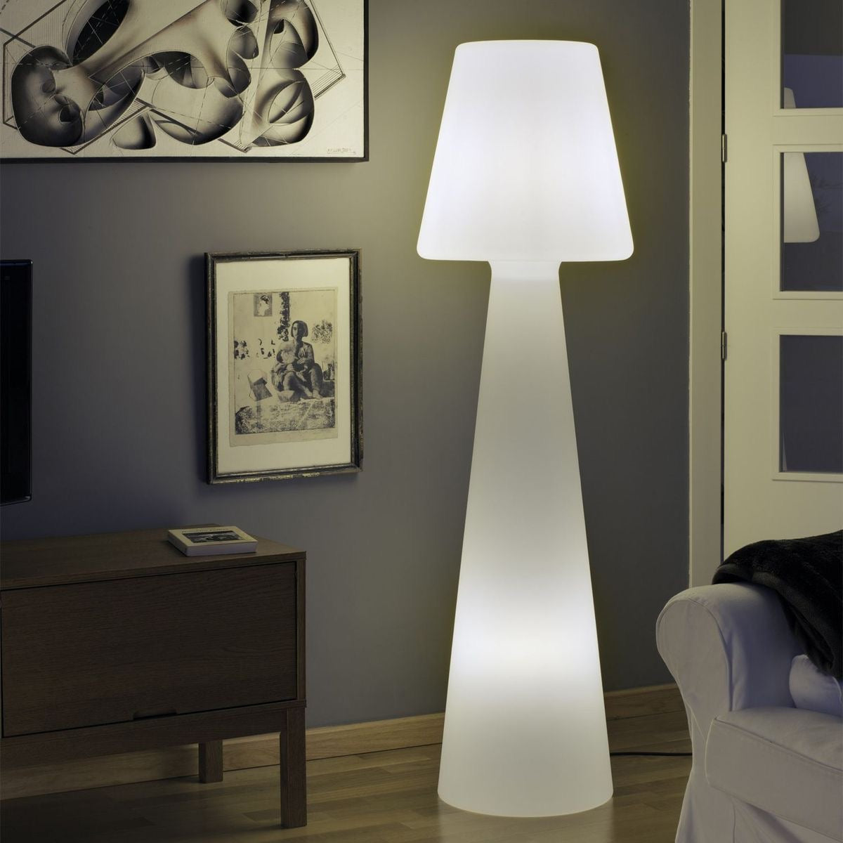 Rechargeable LED Multicolor Floor Lamp Indoor & Outdoor Modern Standing Lamp
