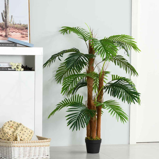 Faux 120cm Multi-Trunk Areca Palm in Modern Apartment Decor