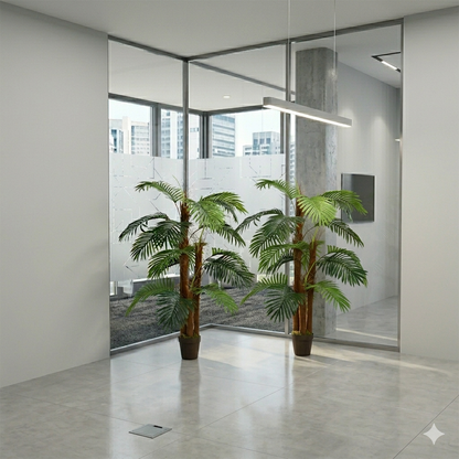 Faux 120cm Multi-Trunk Areca Palm in Modern Apartment Decor