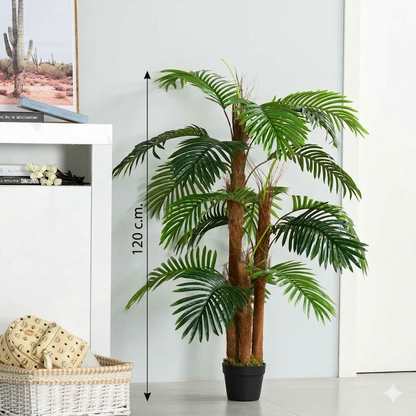 Faux 120cm Multi-Trunk Areca Palm in Modern Apartment Decor