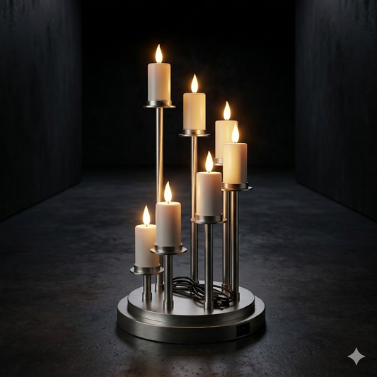 7-Light LED Candle Table Lamp – Modern Decorative Electric Candle Stand