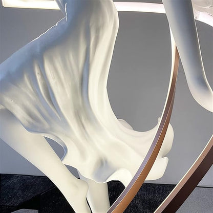 Modern Dancer Floor Sculpture Abstract Female Statue for Luxury Home & Hotel Decor