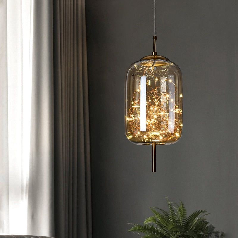 Starlight Studio Firefly Glass Pendant – Modern Nordic Hanging Light
