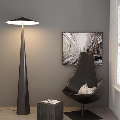 Modern Black Cone Floor Lamp – Minimalist Designer Standing Light