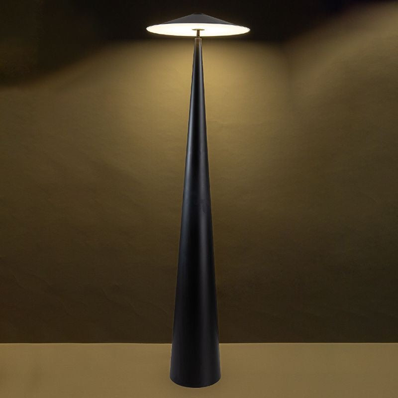 Modern Black Cone Floor Lamp – Minimalist Designer Standing Light