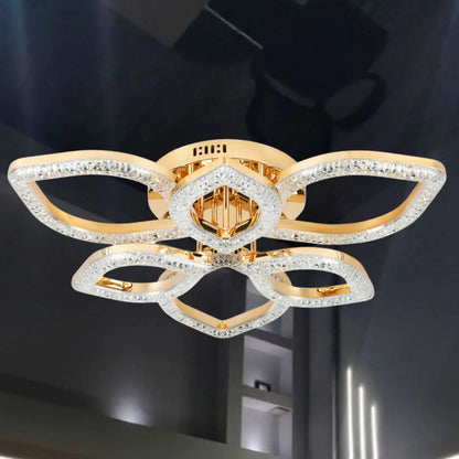 Gold LED Ceiling Lamp – Modern Ceiling Light for Living Room & Bedroom