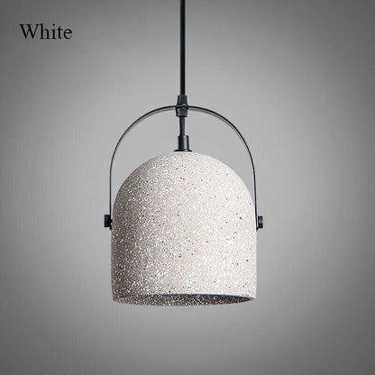 Concrete Pendant Light – Modern Industrial Hanging Ceiling Lamp with E27 Holder