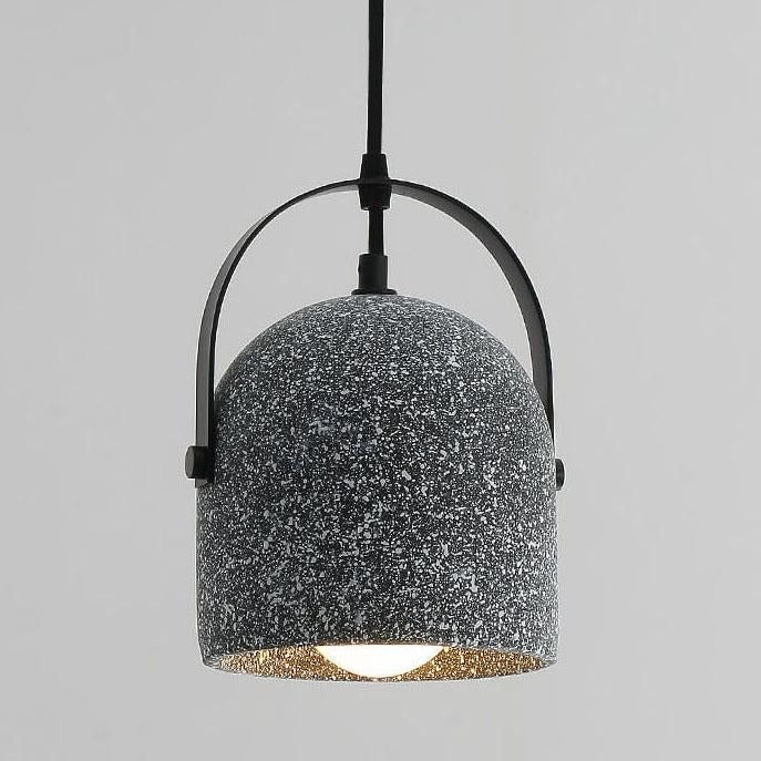 Concrete Pendant Light – Modern Industrial Hanging Ceiling Lamp with E27 Holder