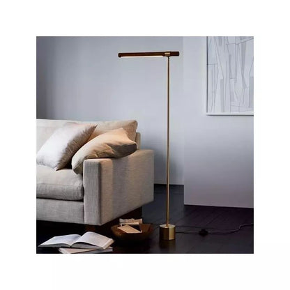 Luxury Gold LED Floor Lamp – Modern Slim Standing Reading Light