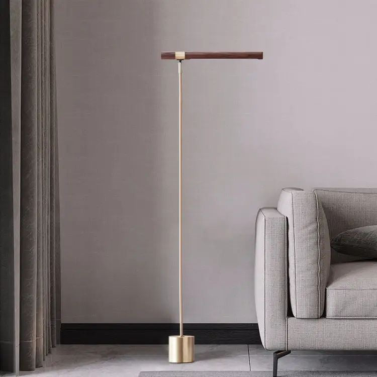 Luxury Gold LED Floor Lamp – Modern Slim Standing Reading Light