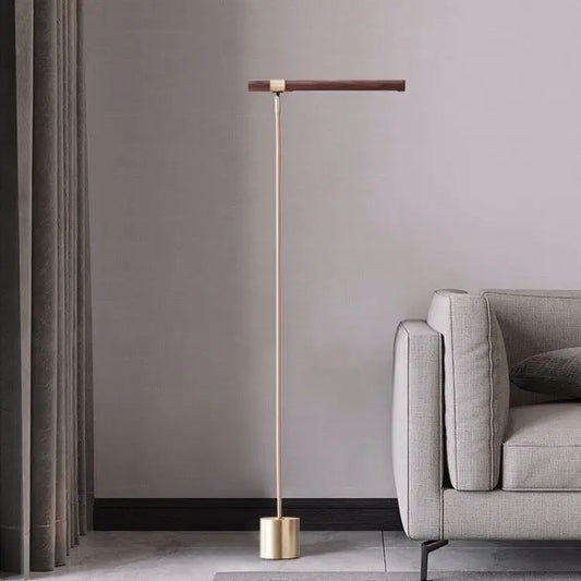 Luxury Gold LED Floor Lamp – Modern Slim Standing Reading Light
