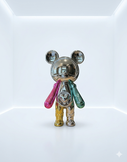 Modern Multicolor Bear Sculpture Lamp – Luxury Decorative Art Collection And Gifting