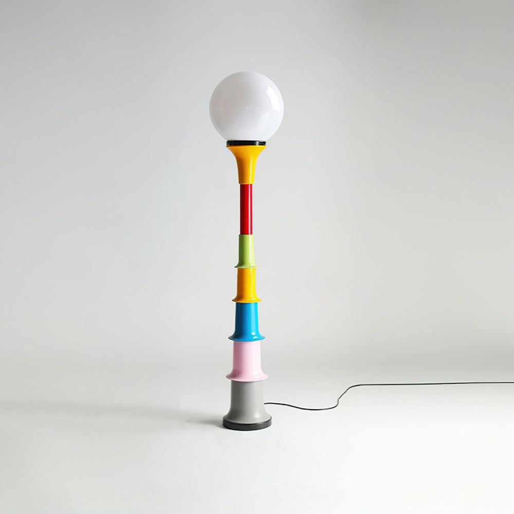 Color Pop Floor Lamp – Modern Artistic Standing Lamp with Globe Light