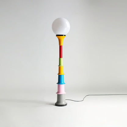 Color Pop Floor Lamp – Modern Artistic Standing Lamp with Globe Light
