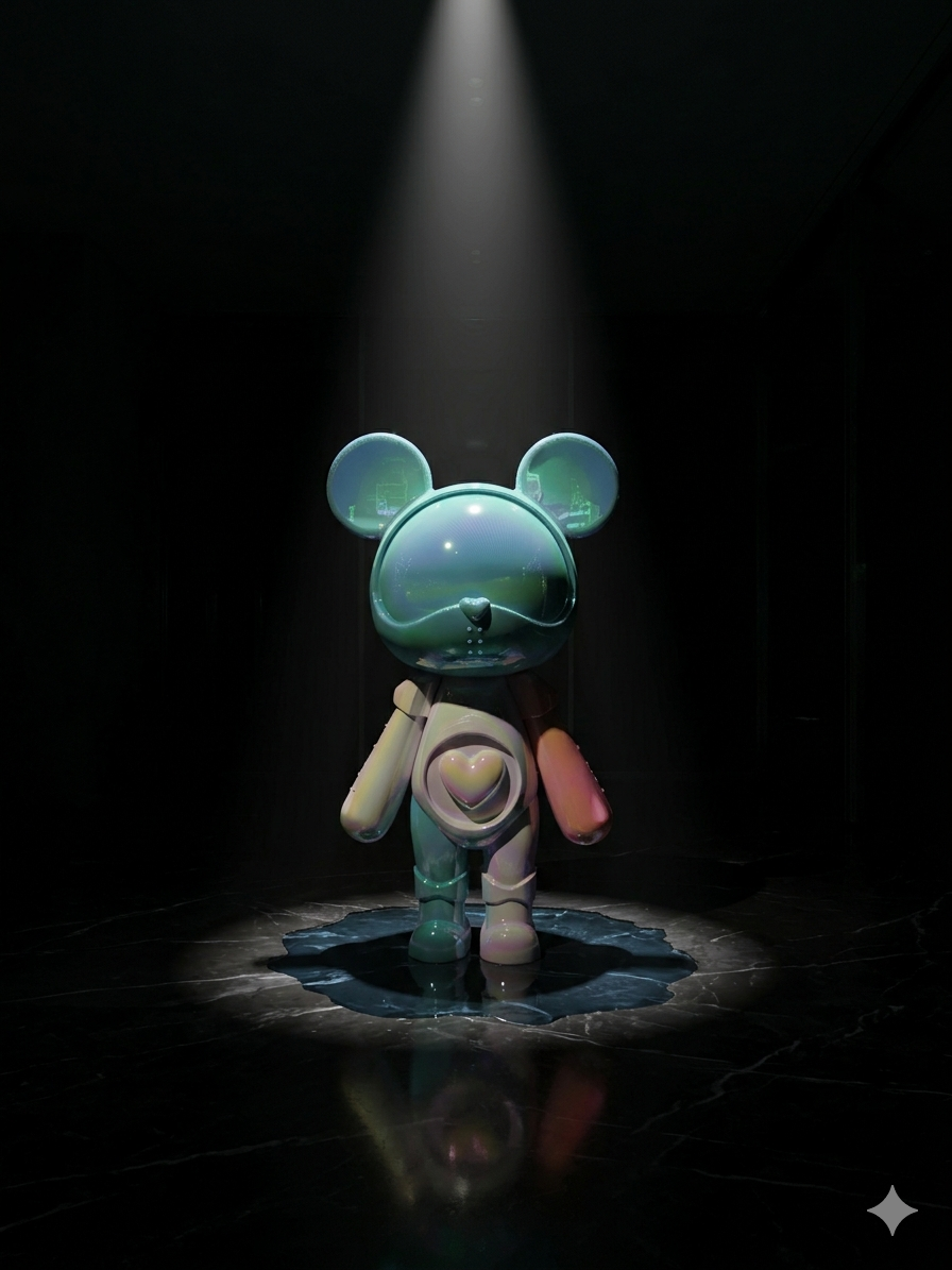 The Aura Bear: Limited Edition Iridescent Acrylic Gift Sculpture