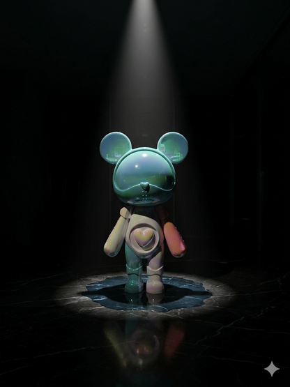 The Aura Bear: Limited Edition Iridescent Acrylic Gift Sculpture