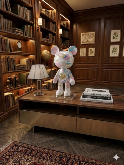 Iridescent Acrylic Bear Sculpture: Exquisitely Made Gift Item