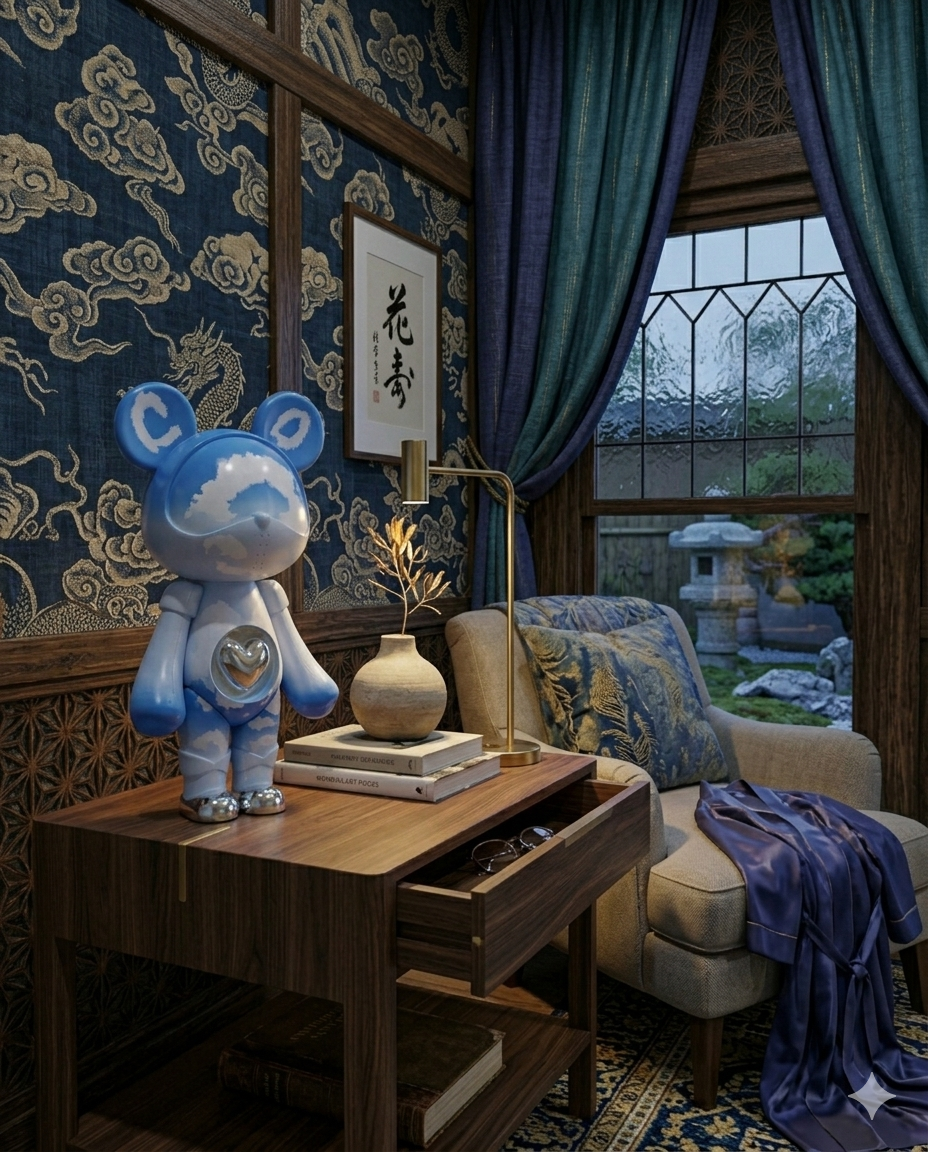 Bear Gift Sculpture Lamp – Iridescent Dream