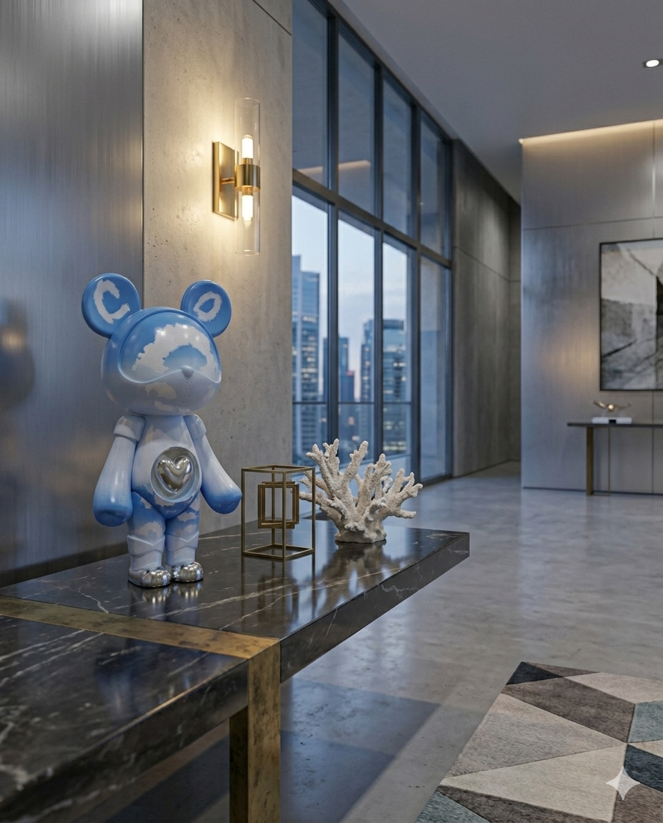 Bear Gift Sculpture Lamp – Iridescent Dream