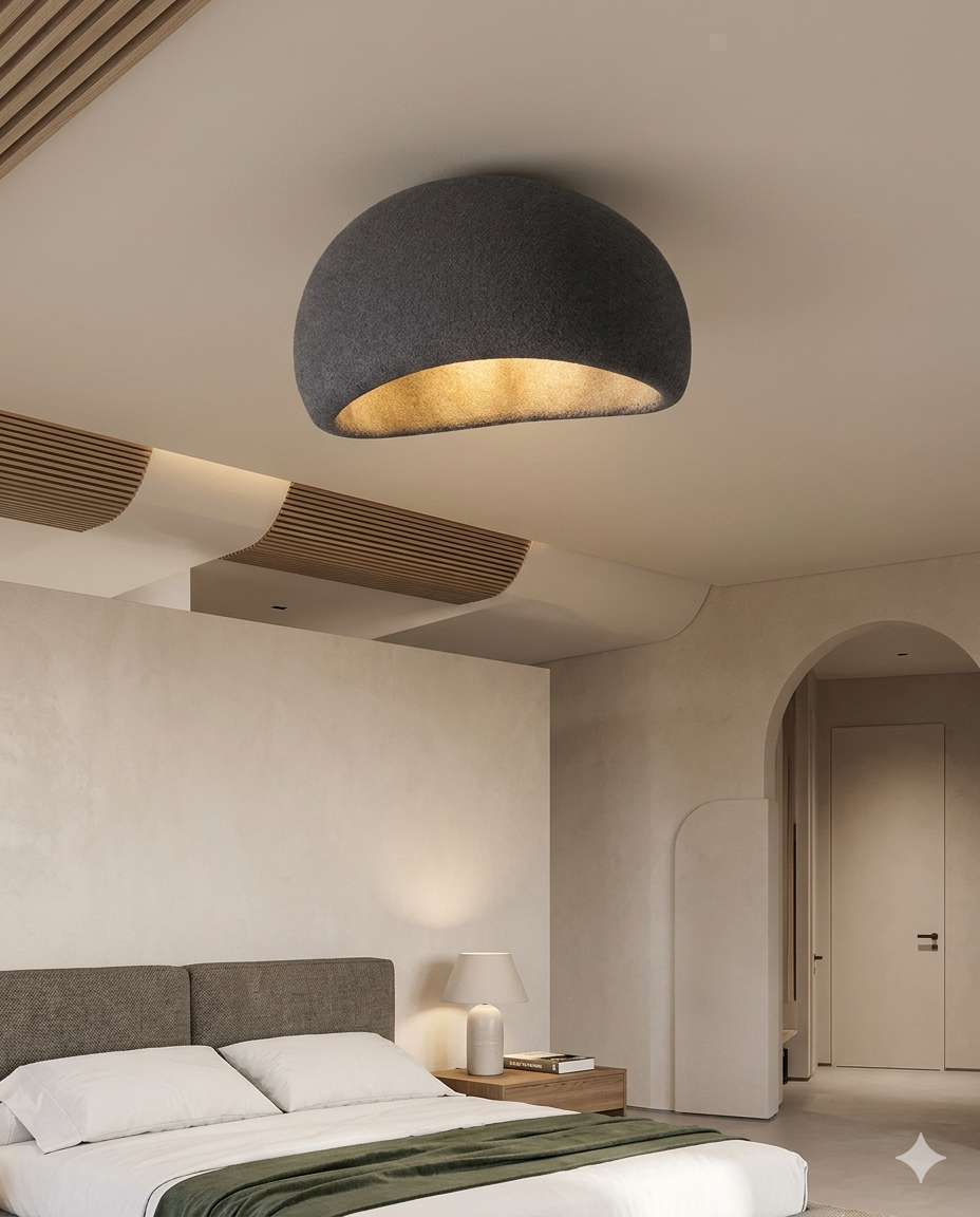 Trending Wabi Sabi Ceiling Pendant Light 80 CM (Gray Color)
