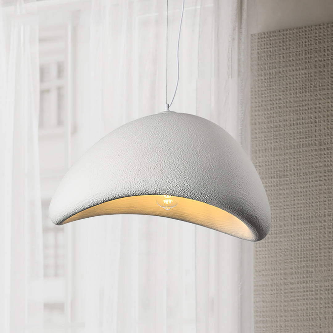 Wabi-Sabi Style Resin Pendant Light – Adjustable Vintage Hanging Lamp