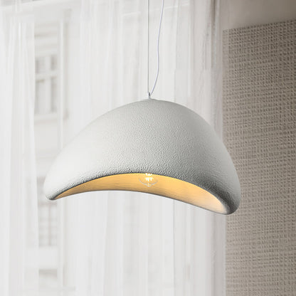 Wabi-Sabi Style Resin Pendant Light – Adjustable Vintage Hanging Lamp