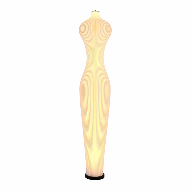 Nordic White Standing Floor Lamp – 3D Printed LED Minimalist Modern Light for Living Room & Bedroom