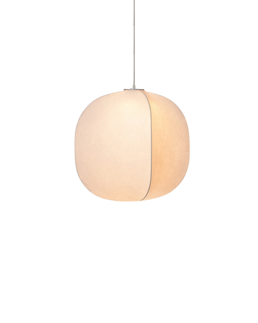 Japandi Silk Pendant Light - Minimalist Design for Warm Ambient Glow