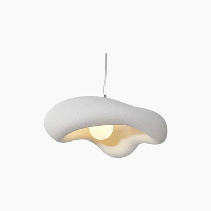 Modern Wabi-Sabi Flower Pendant Light – Nordic Style Hanging Lamp (White)